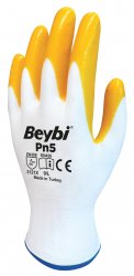 Beybi Pn5 nitriilipinnoitetut polyesterikäsineet